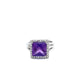 ANILLO DE DAMA CON DIAMANTES Y PIEDRA PRECIOSA