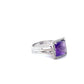 ANILLO DE DAMA CON DIAMANTES Y PIEDRA PRECIOSA