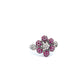 ANILLO DE DAMA CON RUBÌ DIAMANTES