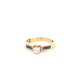 ANILLO DE DAMA CON DIAMANTE Y ZAFIRO