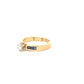 ANILLO DE DAMA CON DIAMANTE Y ZAFIRO