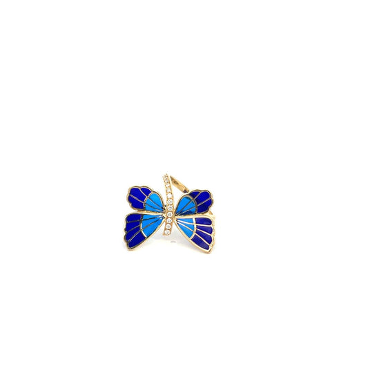 ANILLO DE MARIPOSA CON DIAMANTES