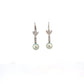 ARETES COLGANTES CON PERLAS ORO BLANCO Y BRILLANTES