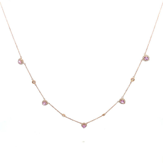 GARGANTILLA CON BRILLANTES Y ZAFIR0S