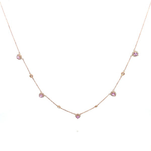 GARGANTILLA CON BRILLANTES Y ZAFIR0S