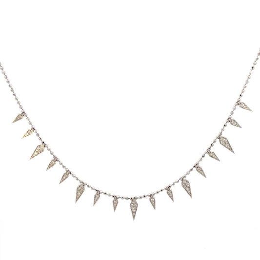 GARGANTILLA EN ORO BLANCO CON DIAMANTES