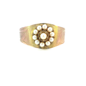 PULSERA DE POLLERA  CON PERLAS