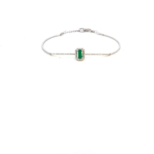 PULSERAS CON DIAMANTES Y ESMERALDAS