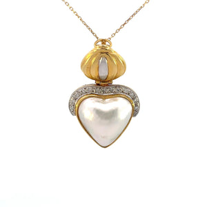 DIJE EN ORO AMARILLO CON PERLA