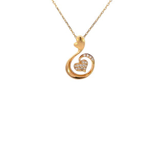 DIJE EN ORO AMARILLO CON DIAMANTES