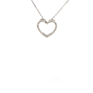 DIJE EN 0RO BLANCO CON DIAMANTES