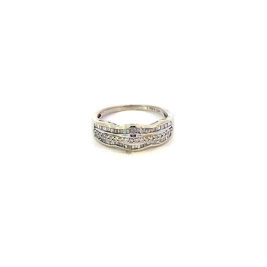 ANILLO EN ORO BLANCO CON DIAMANTES