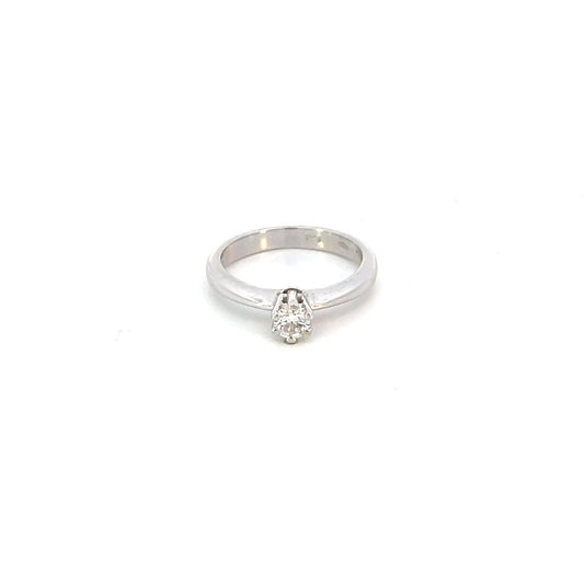 ANILLO EN ORO BLANCO CON DIAMANTE