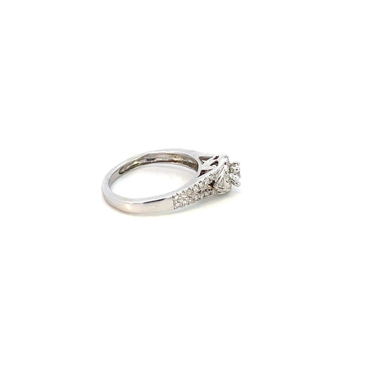 ANILLO EN ORO BLANCO CON DIAMANTES