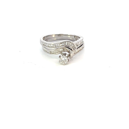 ANILLO EN ORO BLANCO CON DIAMANTES