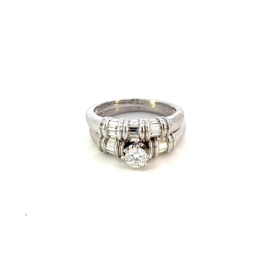 ANILLO EN ORO BLANCO CON DIAMANTES