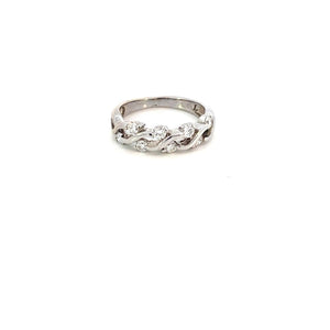 ANILLO EN ORO BLANCO CON DIAMANTES