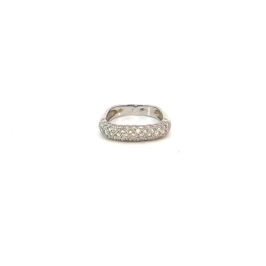 ANILLO EN ORO BLANCO CON DIAMANTES