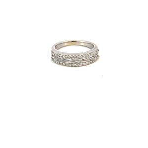 ANILLO EN ORO BLANCO CON DIAMANTES