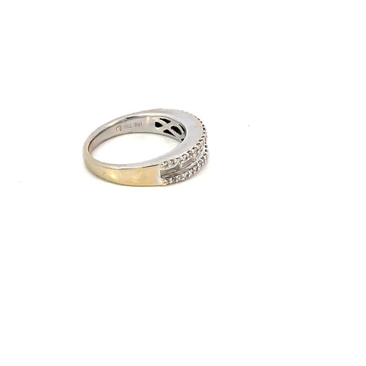 ANILLO EN ORO BLANCO CON DIAMANTES