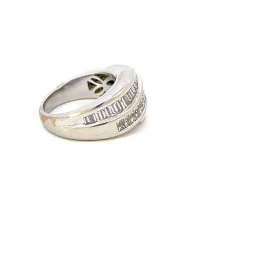 ANILLO EN ORO BLANCO CON DIAMANTES