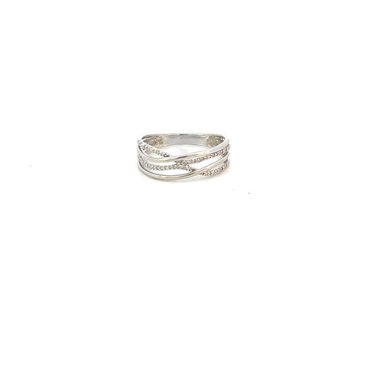 ANILLO EN ORO BLANCO CON DIAMANTES