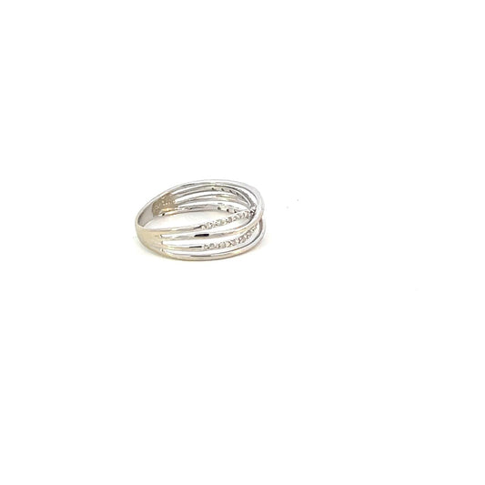 ANILLO EN ORO BLANCO CON DIAMANTES