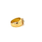 ANILLO EN ORO AMARILLO CON DIAMANTES Y ESMERALDA