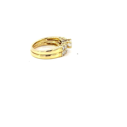 ANILLO EN ORO AMARILO CON DIAMANTES