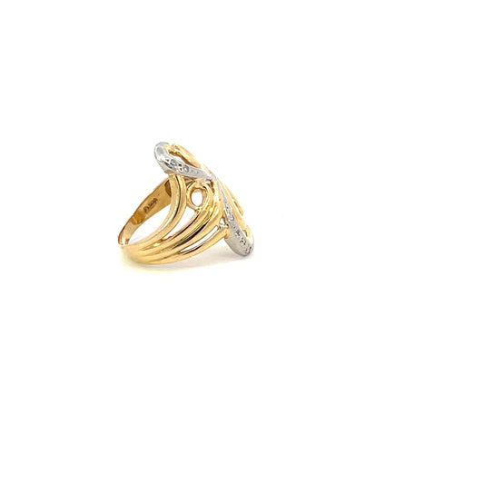 ANILLO EN ORO AMARILLO CON DIAMANTES