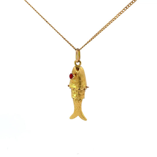 DIJE DE PESCAO - POLLERA ORO AMARILLO