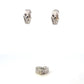 SET DE ARETES Y ANILLOS CON DIAMANTES
