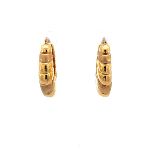 ARETES ESTILO ARGOLLAS EN ORO AMARILLO