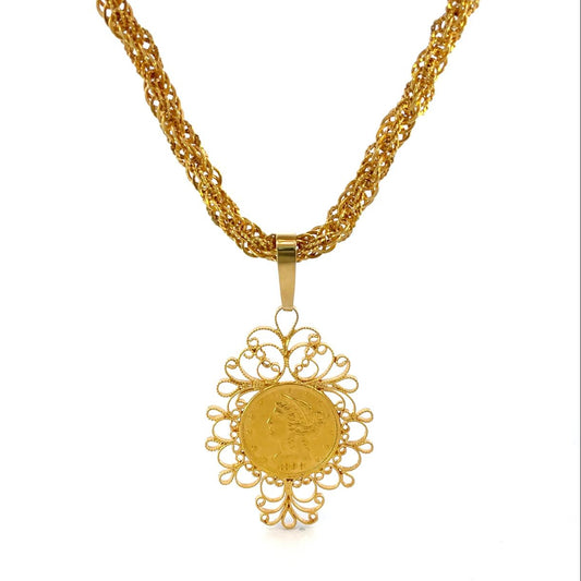 COLLAR DE POLLERA SALOMONICA