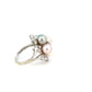 ANILLO CON DIAMANTES Y PERLAS