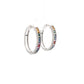 ARETES CON ZAFIRO MULTICOLOR Y DIAMANTES