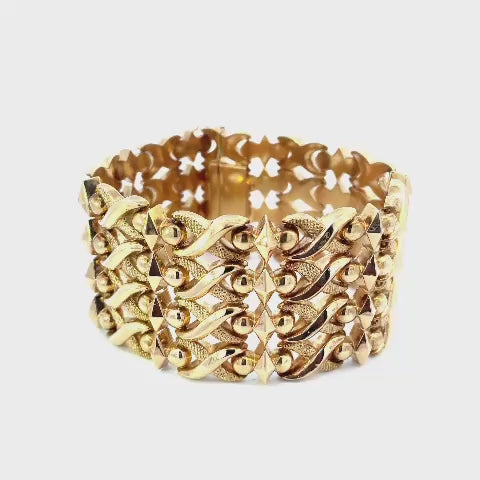 PULSERA DE DAMA EN ORO AMARILLO
