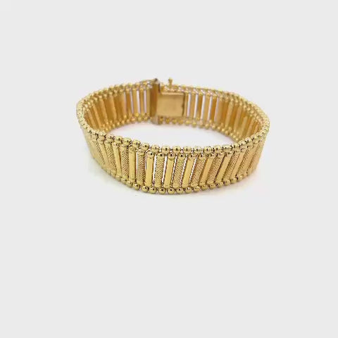 PULSERA DE DAMA EN ORO AMARILLO