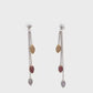 ARETES EN ORO BLANCO COLGANTE