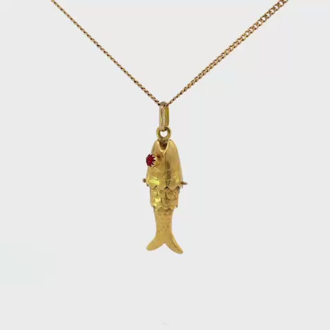 DIJE DE PESCAO - POLLERA ORO AMARILLO