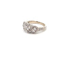 ANILLO DE DAMA EN FORMA DE CORAZON CON DIAMANTES