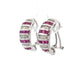SET DE ARETES Y ANILLO DE DIAMANTES Y RUBIES