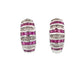 SET DE ARETES Y ANILLO DE DIAMANTES Y RUBIES