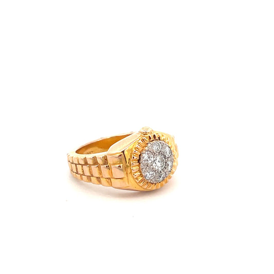 ANILLO DE CABALLERO CON DIAMANTES