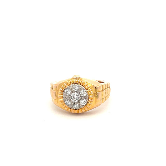 ANILLO DE CABALLERO CON DIAMANTES