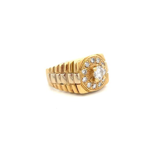 ANILLO DE CABALLERO CON DIAMANTES